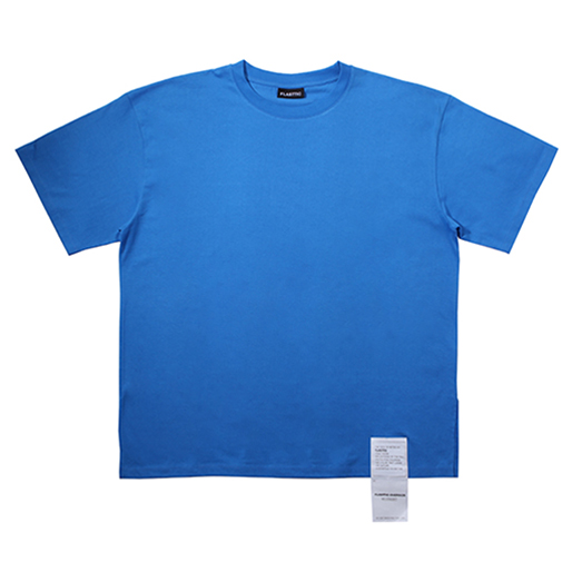 Oversize label t-shirt/blue