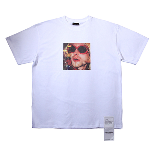 Oversize label t-shirt white/nirvana