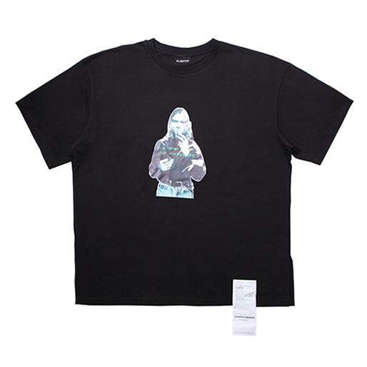 Oversize label t-shirt black/cobain