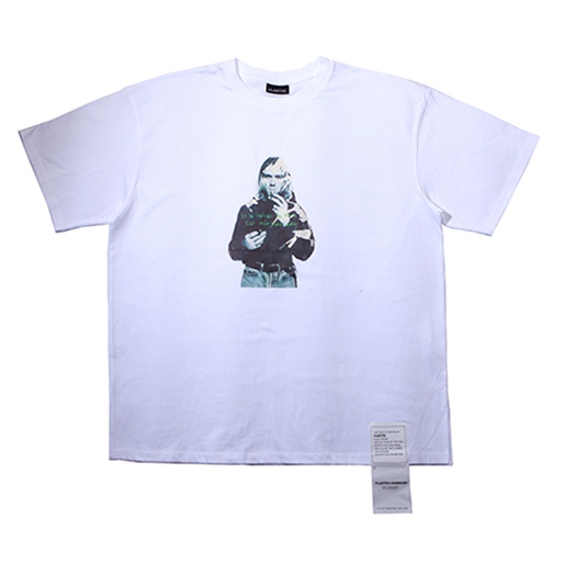 Oversize label t-shirt white/cobain