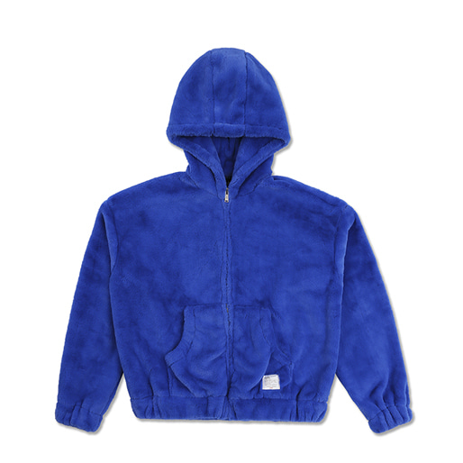 Fur hood zipup / blue(soldout)