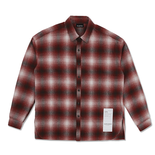 Signature over fit shirt / check red