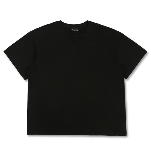 basic over fit box t-shirt / black