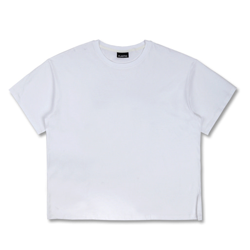 basic over fit box t-shirt / white