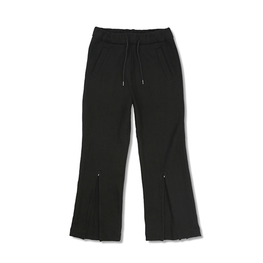 heavy cotton zipper pants/black(soldout)