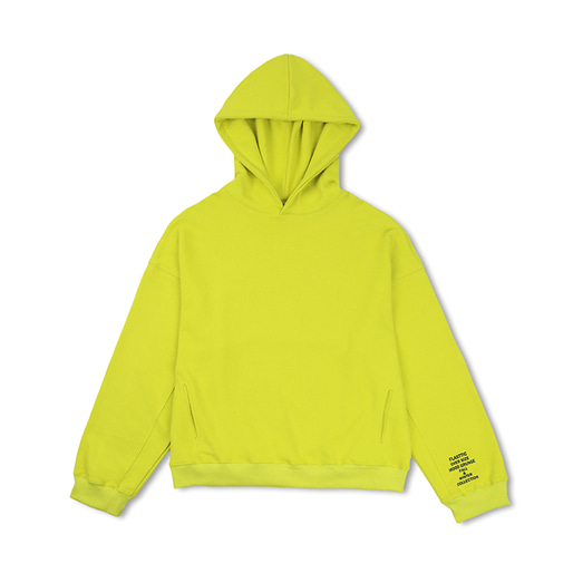 flasttic oversize hoodie/lemon