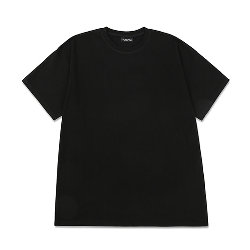 reflective logo round t-shirts/black