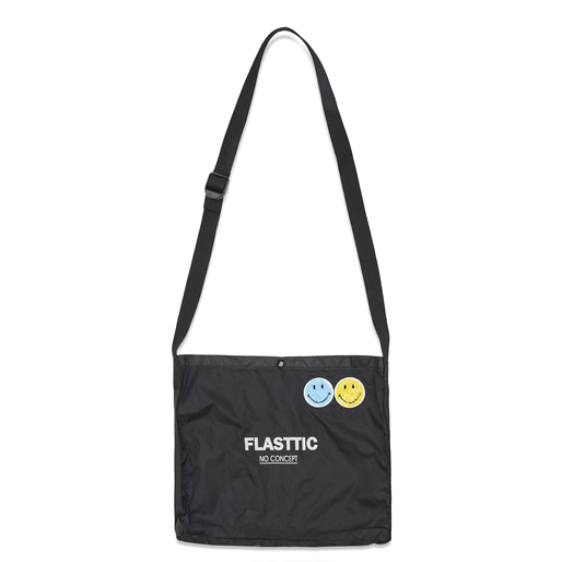 flasttic mini cross bag/black