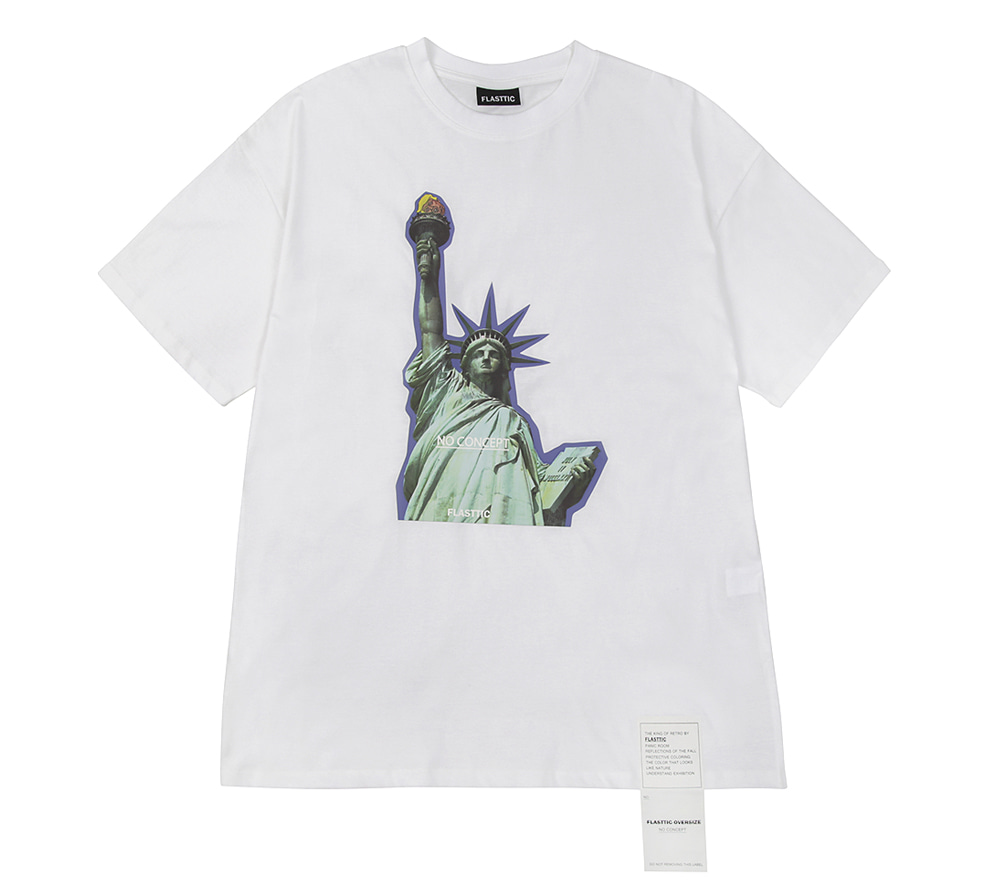 flasttic signature label t-shirts/ liberty