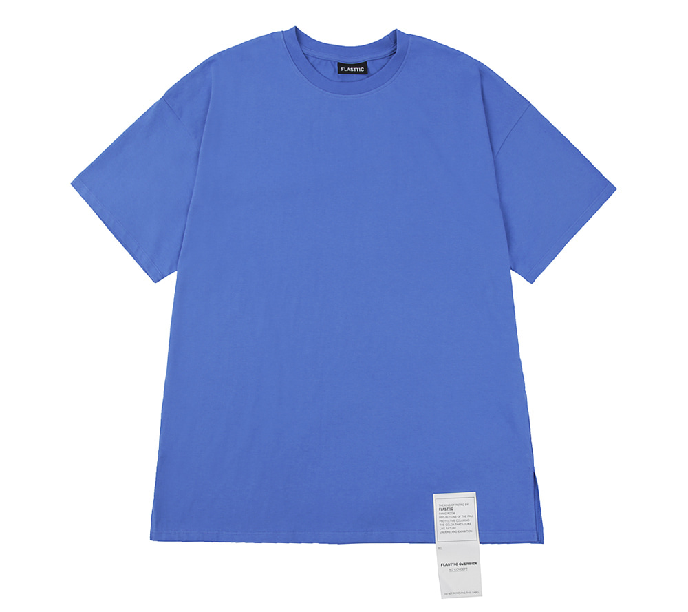 flasttic signature label t-shirts/vintage blue